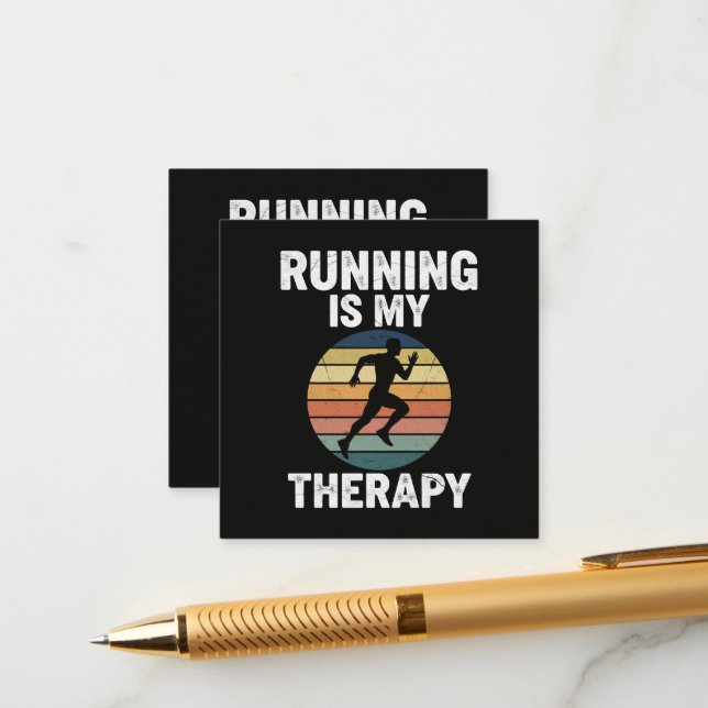 Running Is My Therapy Enclosure Card (Front/Back In Situ)