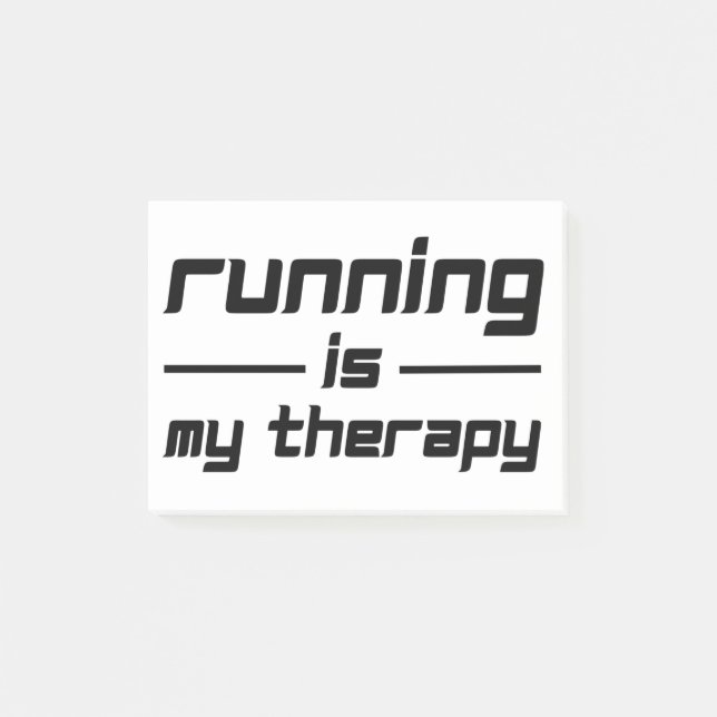 Running Is My Therapy Post-it Notes (Front)