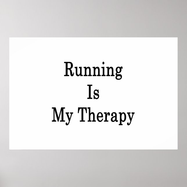 Running Is My Therapy Poster (Front)