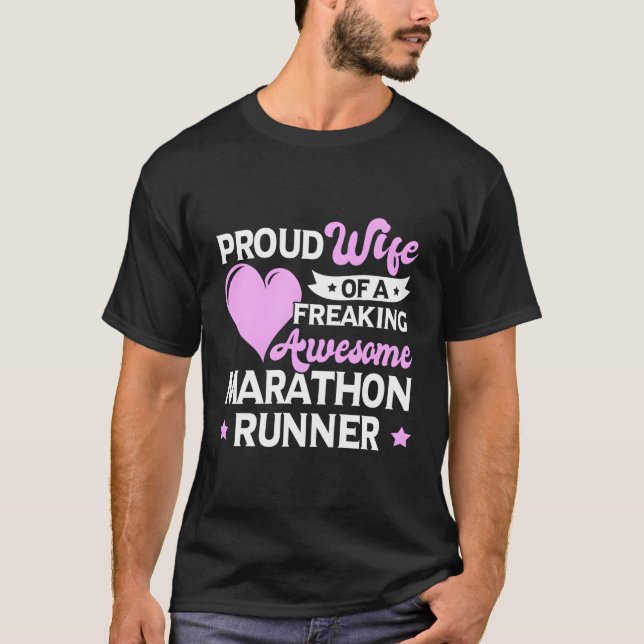 Running Jogging Marathon Runner T-Shirt (Front)