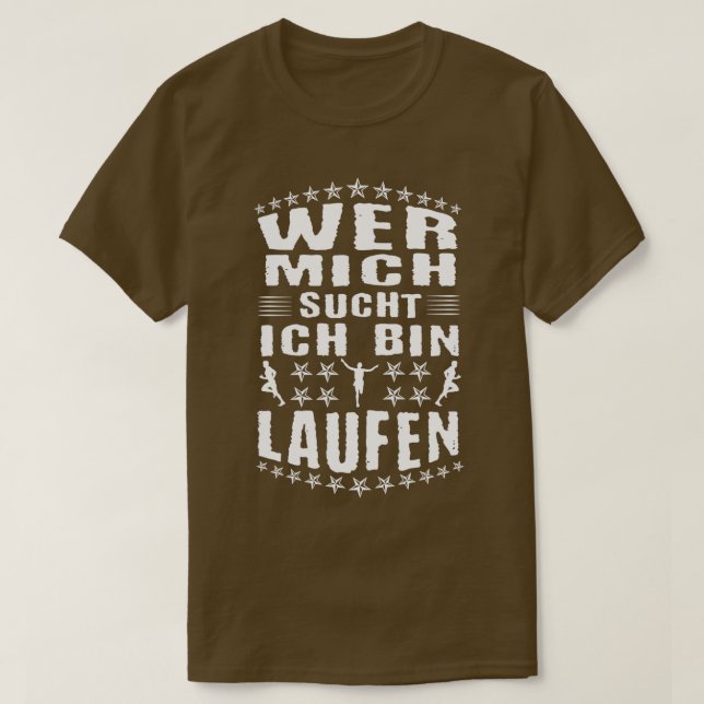 Running Jogging Runner Runner Jogger T-Shirt (Design Front)