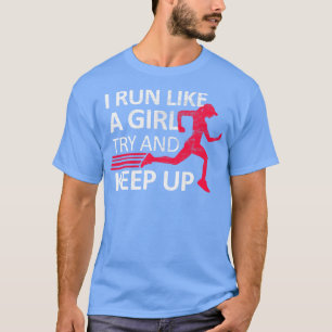 Running Jogging Sport Fitness Girl Woman Vintage T-Shirt