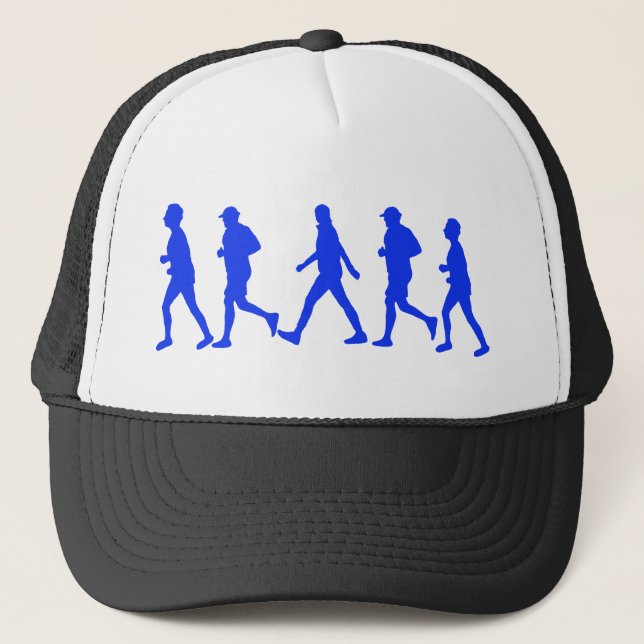 Running Jogging Walking Trucker Hat (Front)