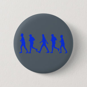 Running Jogging Work Out 6 Cm Round Badge