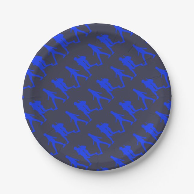 Running Jogging Work Out Paper Plate (Front)