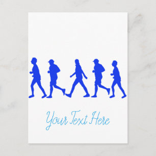 Running Jogging Work Out Postcard
