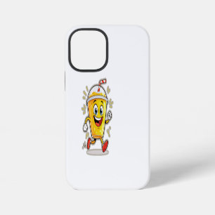**Running Juice Cup Cartoon – Fun Street Drink Cha iPhone 12 Mini Case
