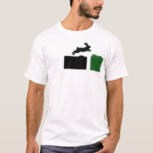Running Jump Rabbit Tee Animal Graphic Shirt