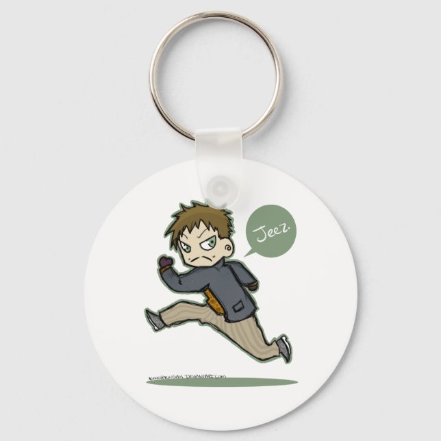 Running Keychain! Key Ring (Front)