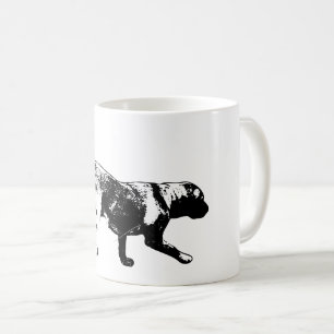 Running Labrador Retriever Ink Art Mug