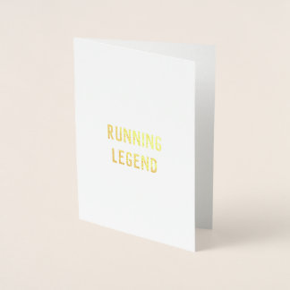 Running Legend congratulations good luck card