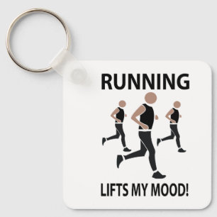 Running Lifts My Mood Running Key Ring