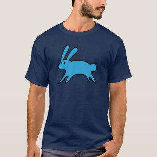 Running Little Blue Bunny  T-Shirt