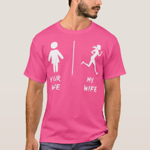 Running Loving Wife Perfect Valentines Day Gift fo T-Shirt