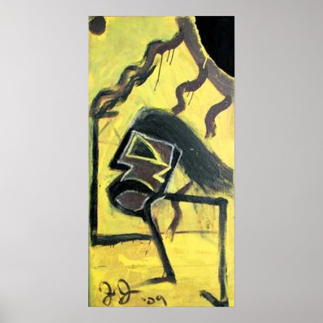 RUNNING MAN ATE THE SUN POSTER (Front)