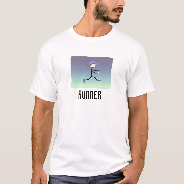 Running Man Design T-Shirt (Front)