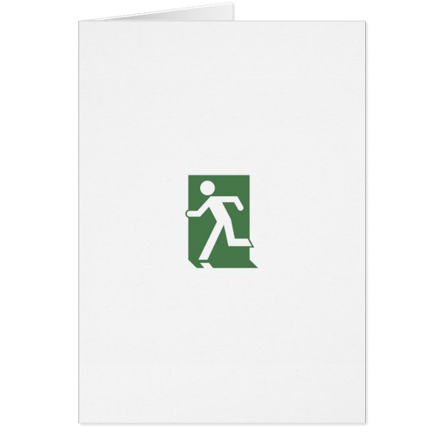 Running Man Emergency Fire Exit Sign (Front)