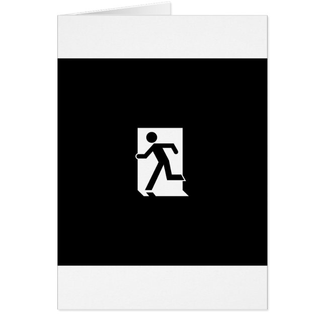 Running Man Emergency Fire Exit Sign (Front)