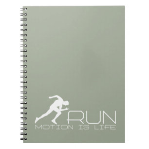 Running man spiral notebook