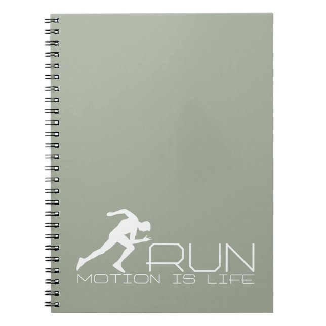 Running man spiral notebook (Front)