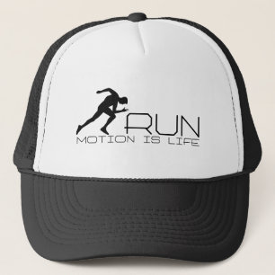 Running man trucker hat