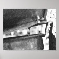 Running Maple Sap Bucket Black Pencil Art