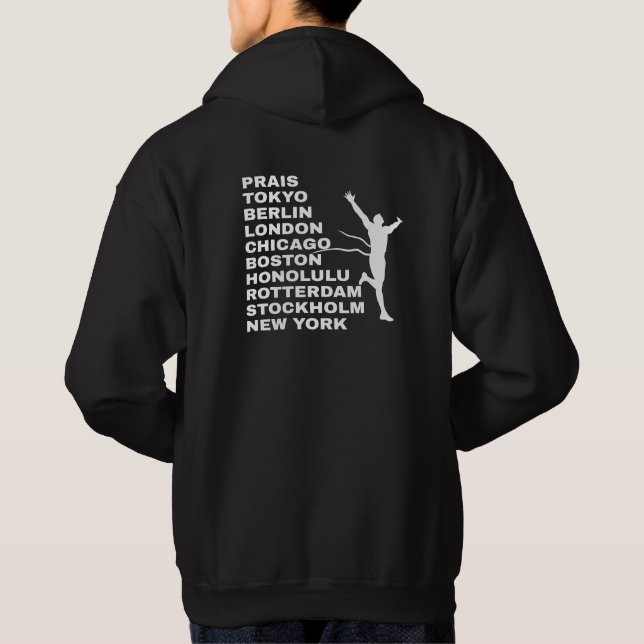 Running Marathon Citys  Hoodie (Back)