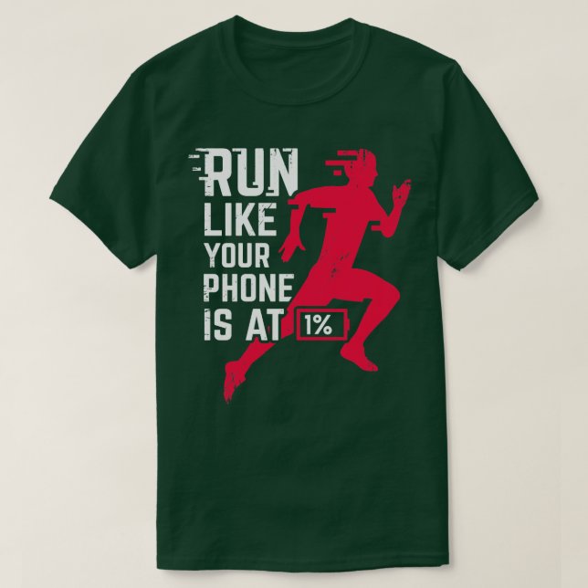 Running Marathon Marathoner Runner Gift  T-Shirt (Design Front)