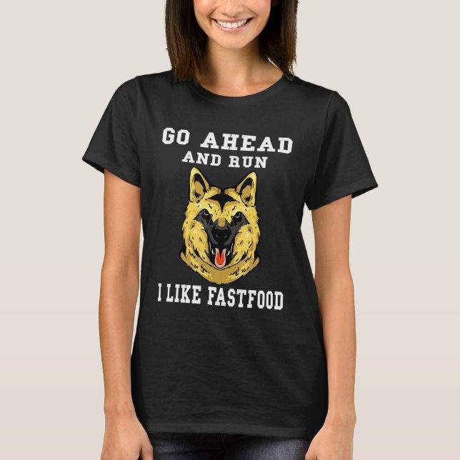 Running Military Dog Sayings Graphic Tee (Front)