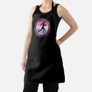Running Mindset - Girly Runner Endurance Quote Apron