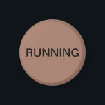 Running mocha mousse dishwasher magnet<br><div class="desc">Minimal "running" dishwasher kitchen magnet with a mocha mousse background helping you with kitchen organisation. Customise with your text.</div>