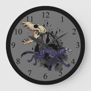 Running Monster Large Clock