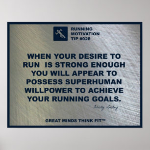 Running Motivation Tip #028 Poster
