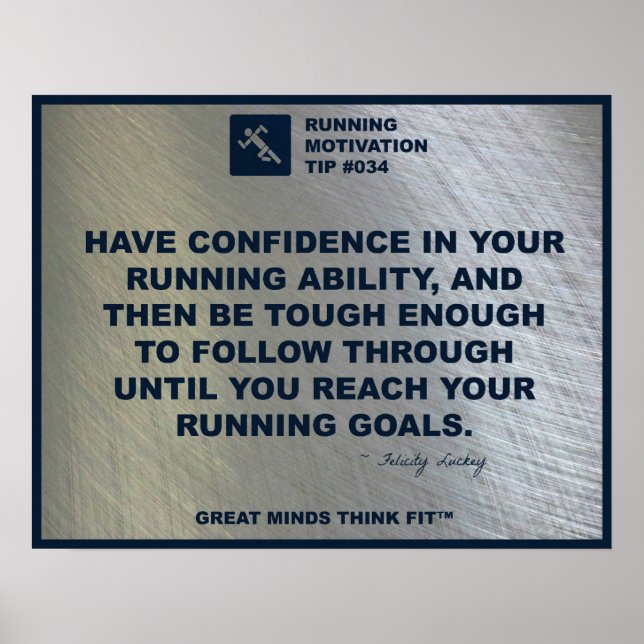 Running Motivation Tip #034 Poster (Front)