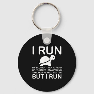 Running Motivation Turtle Key Ring