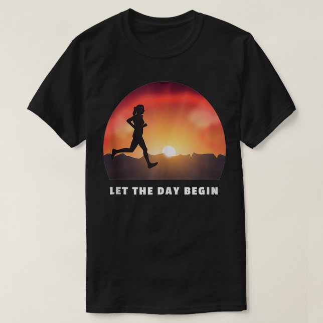 Running Motivational Gift Runner Saying Marathon I T-Shirt (Design Front)