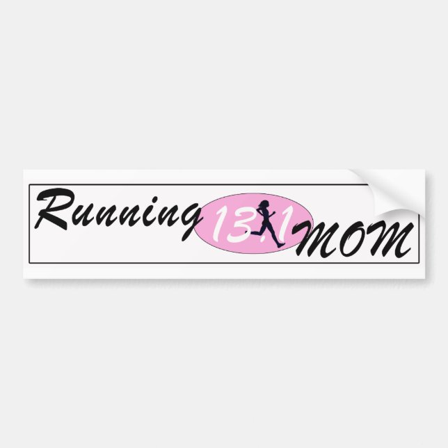 Running Mum 13.1 Bumper Stcker Sticker (Front)