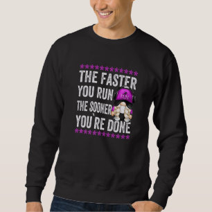 Running Mum Saying For Women Cute Gnome Grandma Sweatshirt