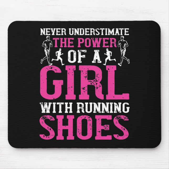 Running - Never underestimate champion Mouse Pad (Front)
