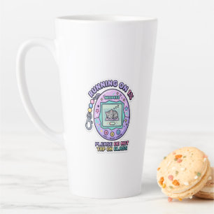 Running On 1 Percent Please Do Not Tap On Glass Re Latte Mug
