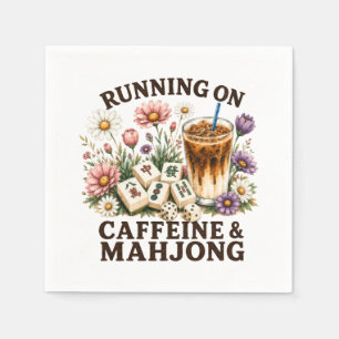 Running on Caffeine & Mahjong Napkin
