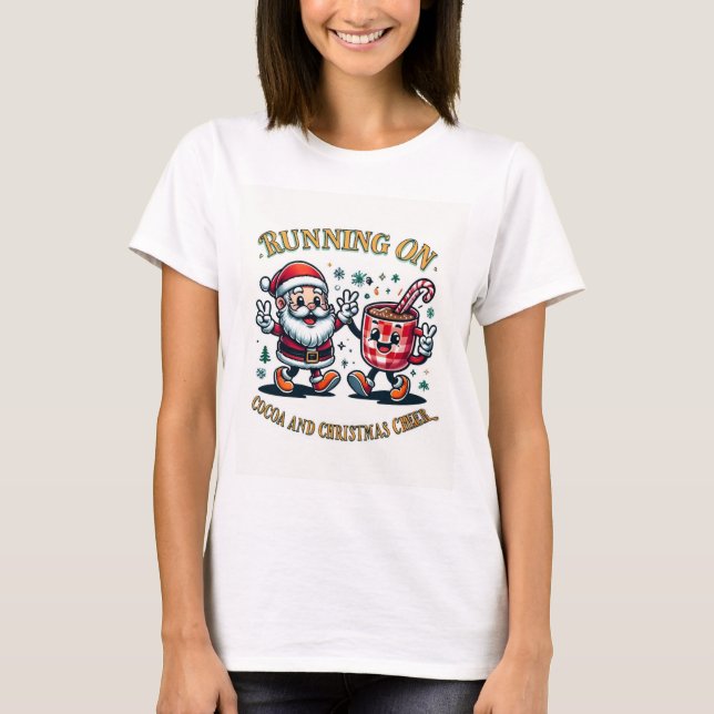 Running on Christmas Cheer T-Shirt (Front)