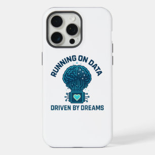 Running on Data, Driven by Dreams AI Art iPhone 15 Pro Max Case