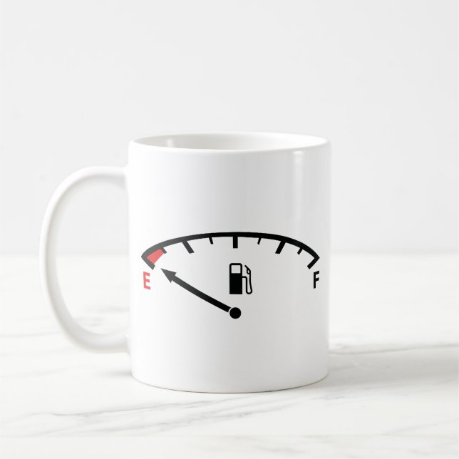 Running On Empty Coffee Mug (Left)