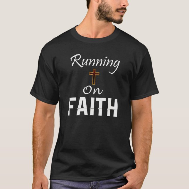 Running on Faith Runner T-Shirt (Front)
