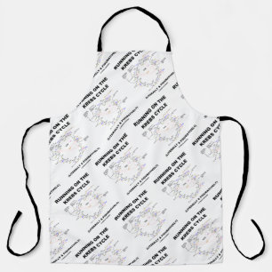 Running On The Krebs Cycle Biochemistry Geek Humor Apron