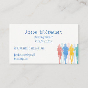Running or Personal Trainer, Fitness Instructor  Business Card