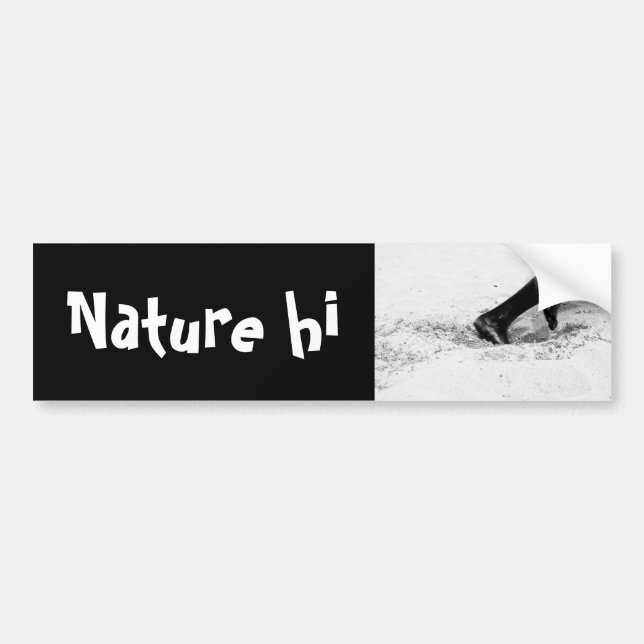 running out of sand bumper sticker (Front)