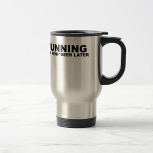 Running Pain Now Beer Later T-Shirts.png Travel Mug