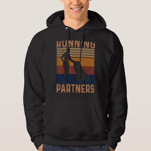 Running Partners,  Runner, Father And Son Hoodie (Front)